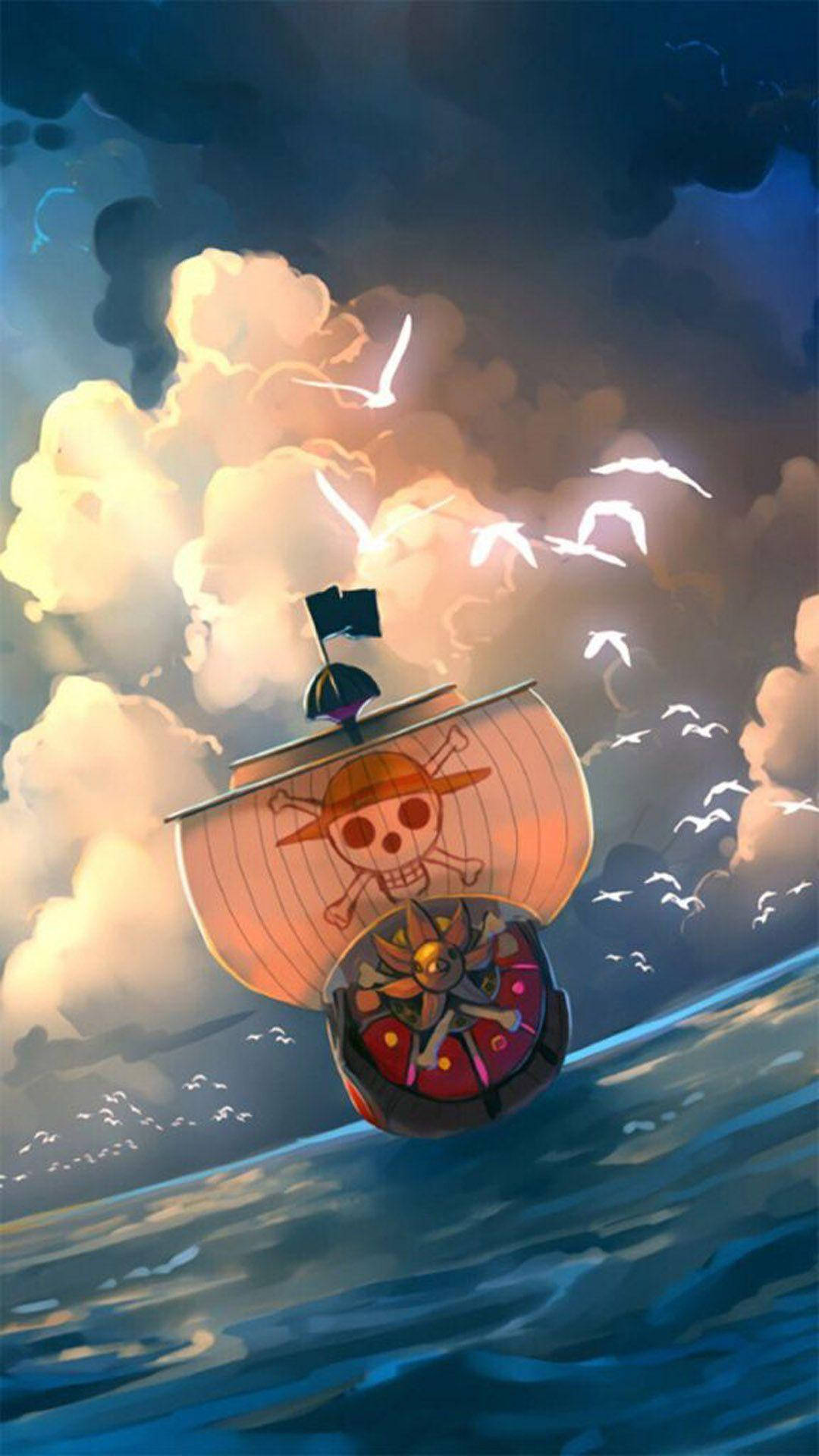 One Piece Live Pirate Ship Background
