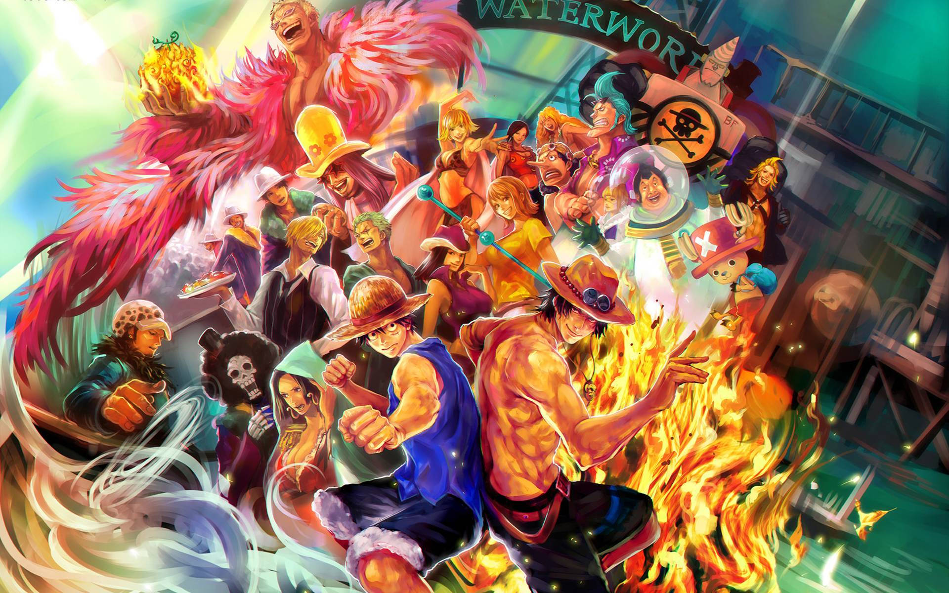 One Piece Live Waterworld Background