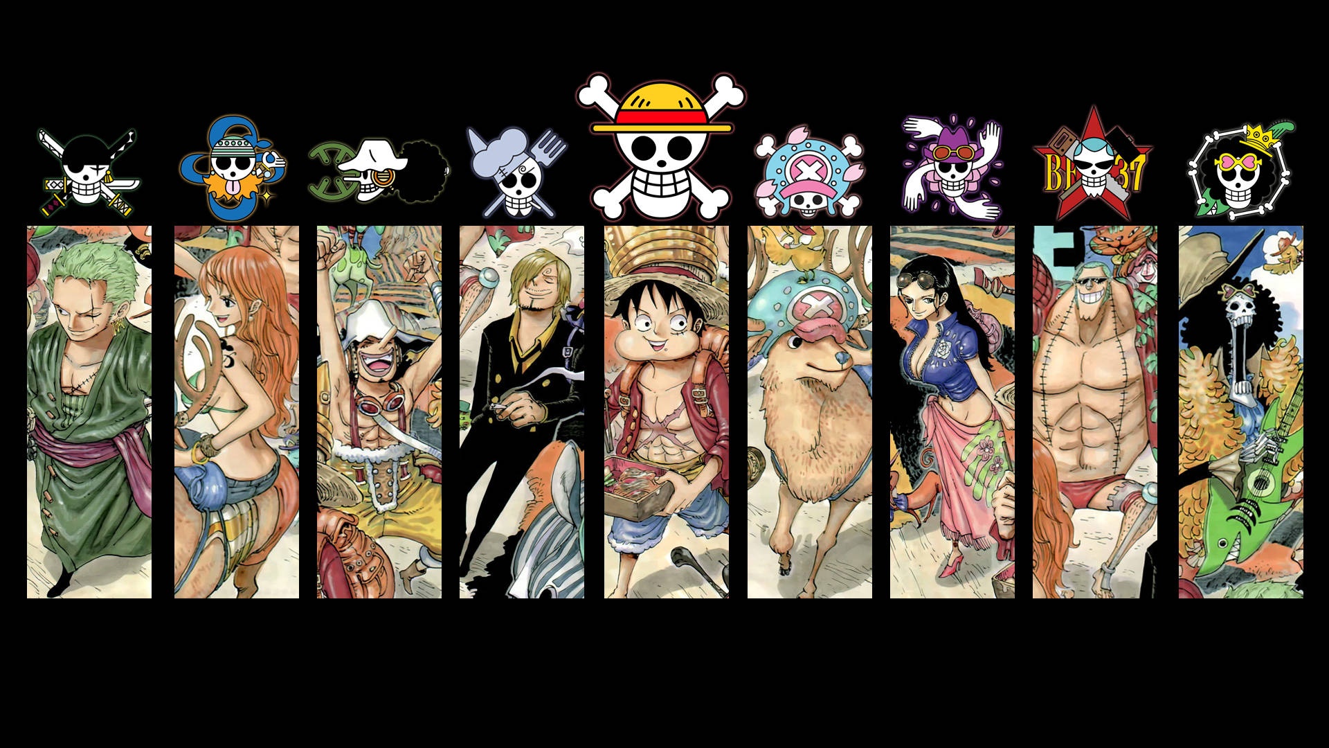 One Piece Logo Crew Set Background