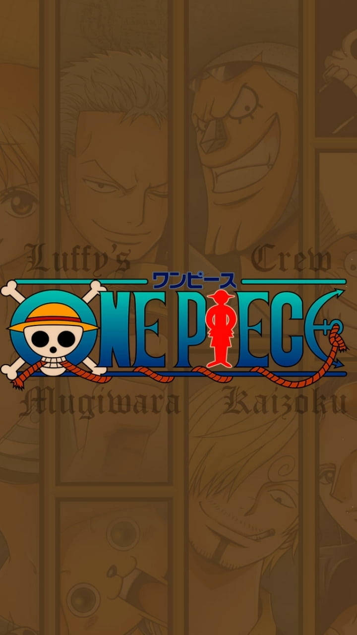 One Piece Logo Luffy’s Crew Background