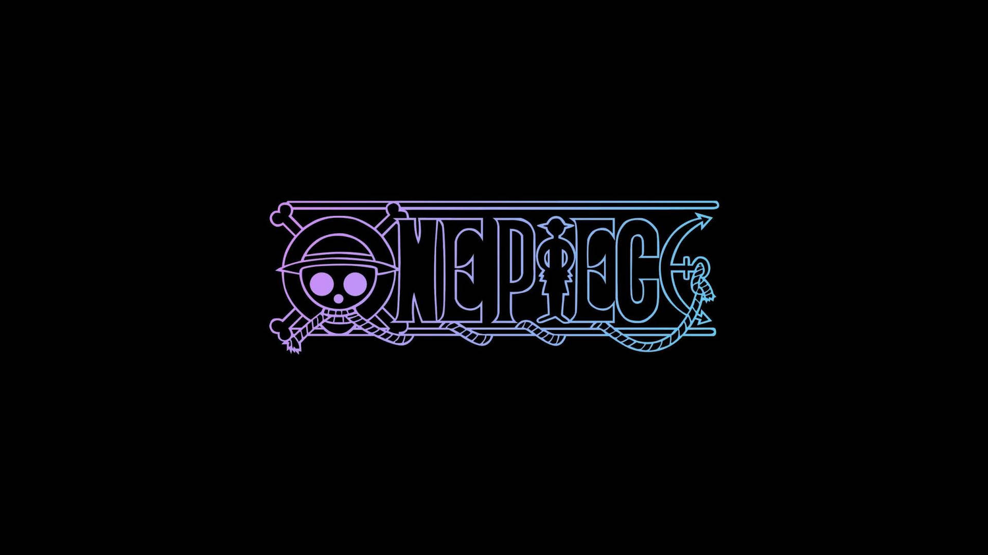 One Piece Logo Pastel Background