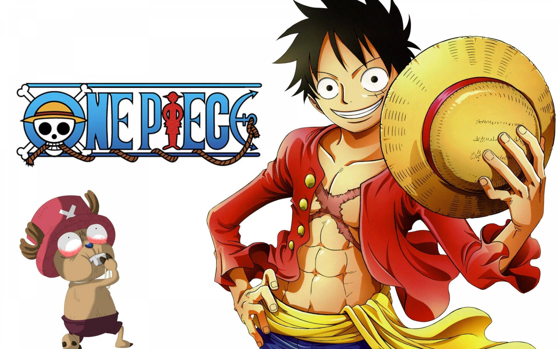 One Piece Luffy And Tonny Chopper Background