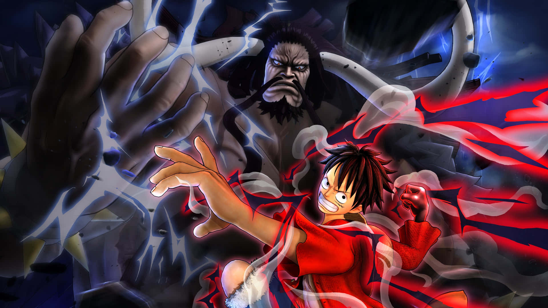 One Piece Luffy Giant Man 5k Background