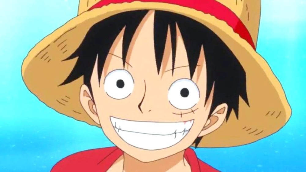 One Piece Luffy Smiling Background
