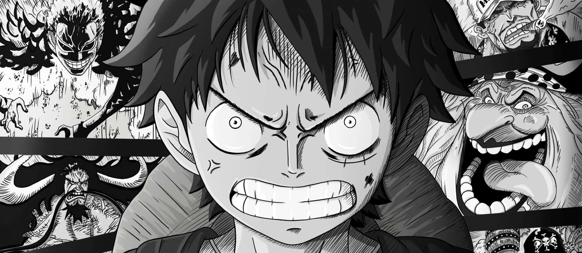 One Piece Manga Adventure - Luffy And Crew Background