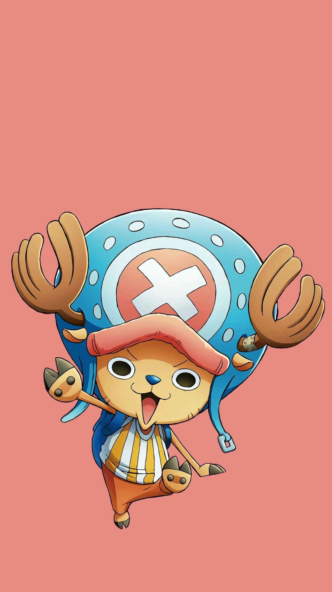 One Piece Phone Chopper On Peach Background