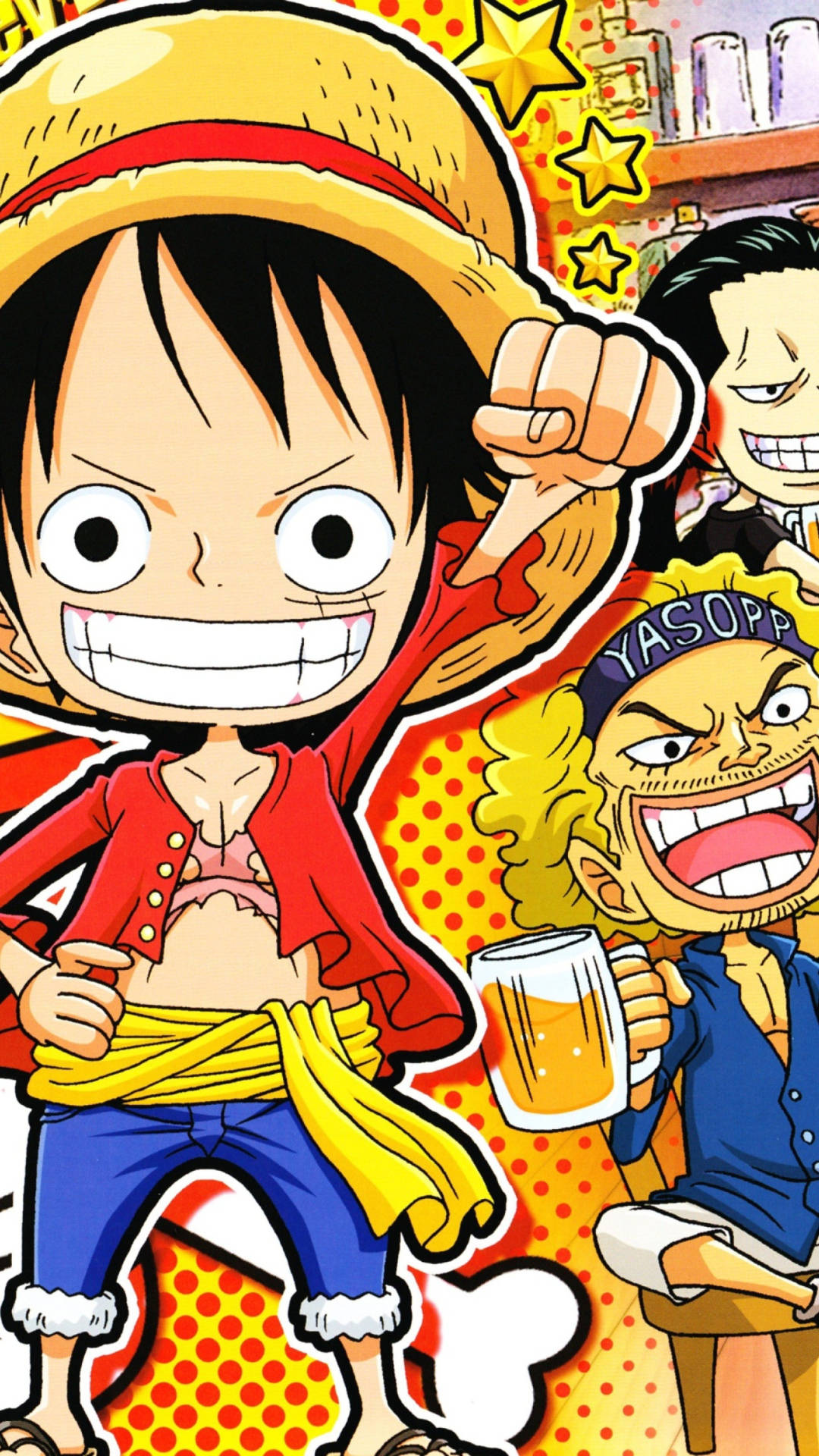 One Piece Pop Art Iphone Background