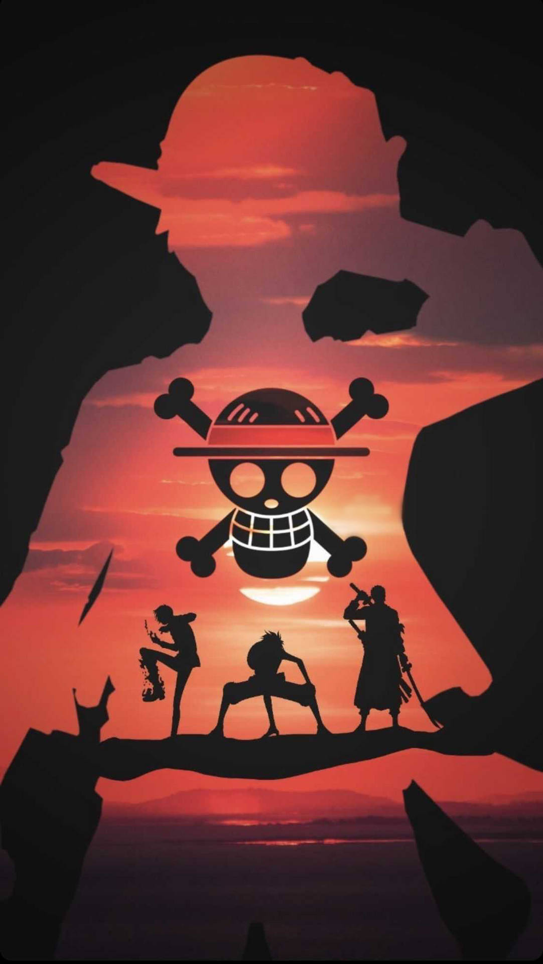 One Piece Silhouette Iphone Background