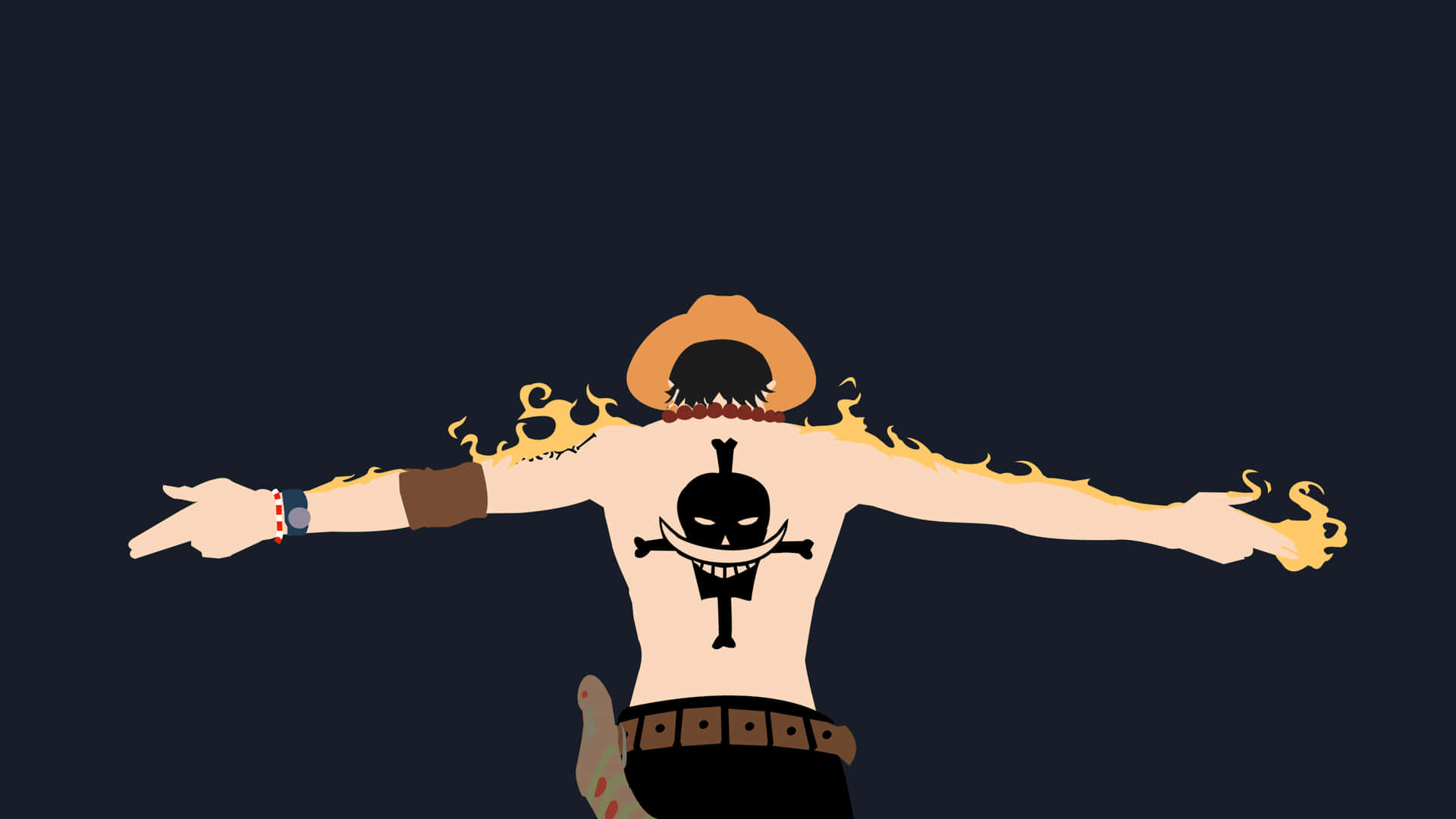 One Piece Spreading Arms 5k Background