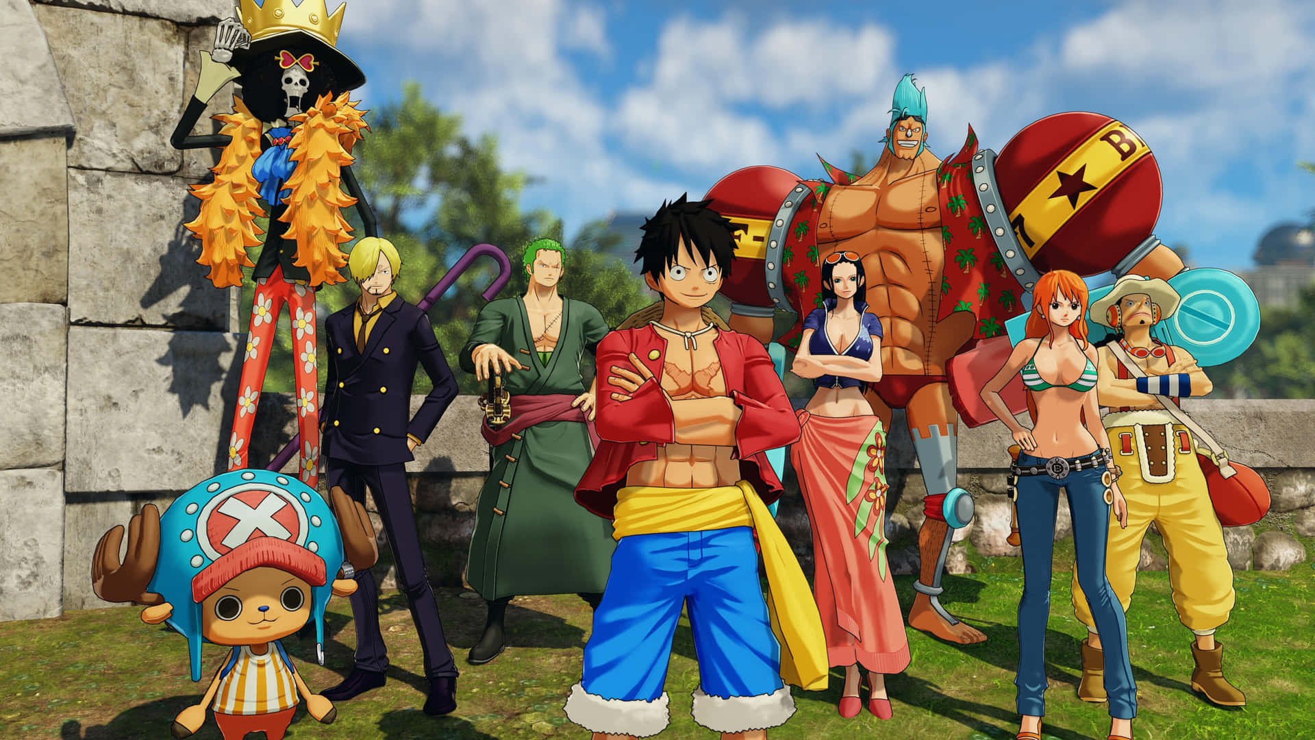 One Piece Standing Together 5k Background