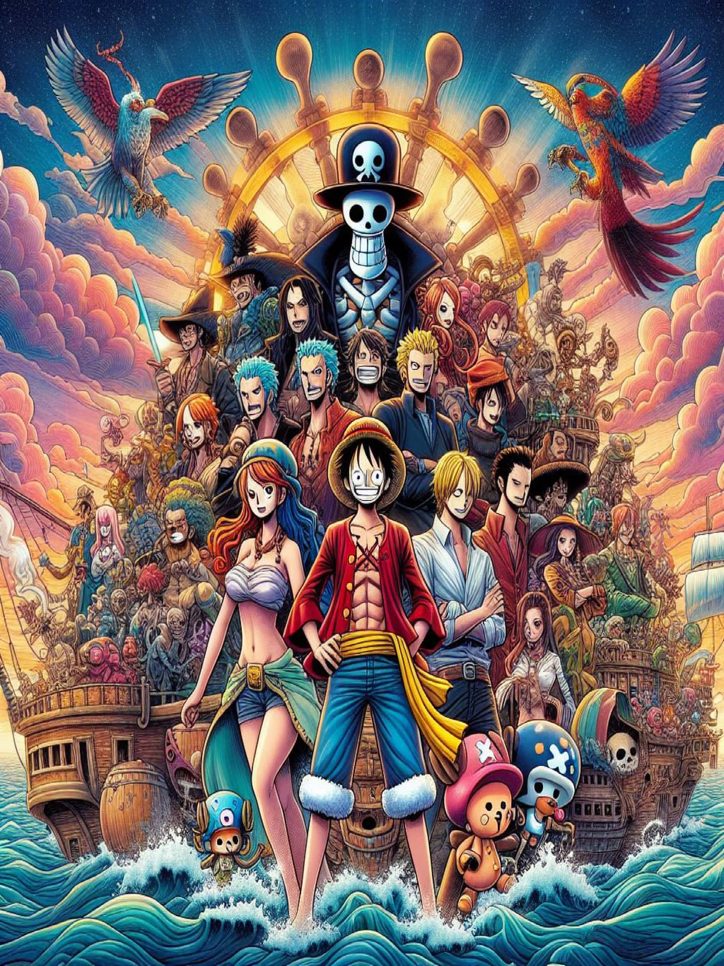 One Piece Straw Hat Crew Artwork