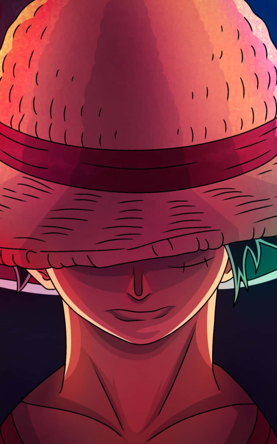 One Piece Straw Hat Luffy Phone Background