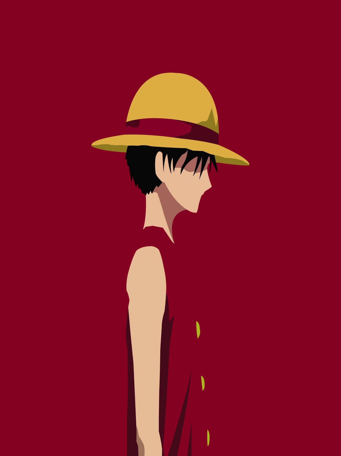 One Piece Straw Hat Luffy Profile Background