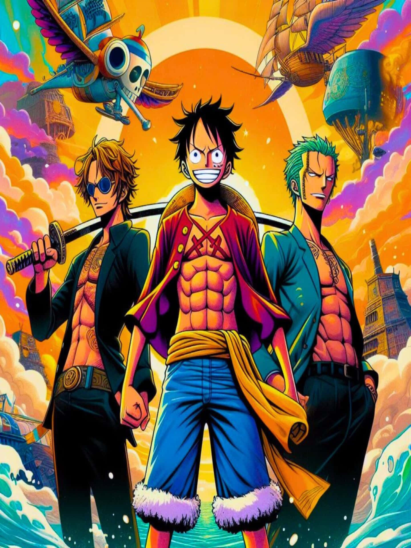 One Piece Trio Standing Strong