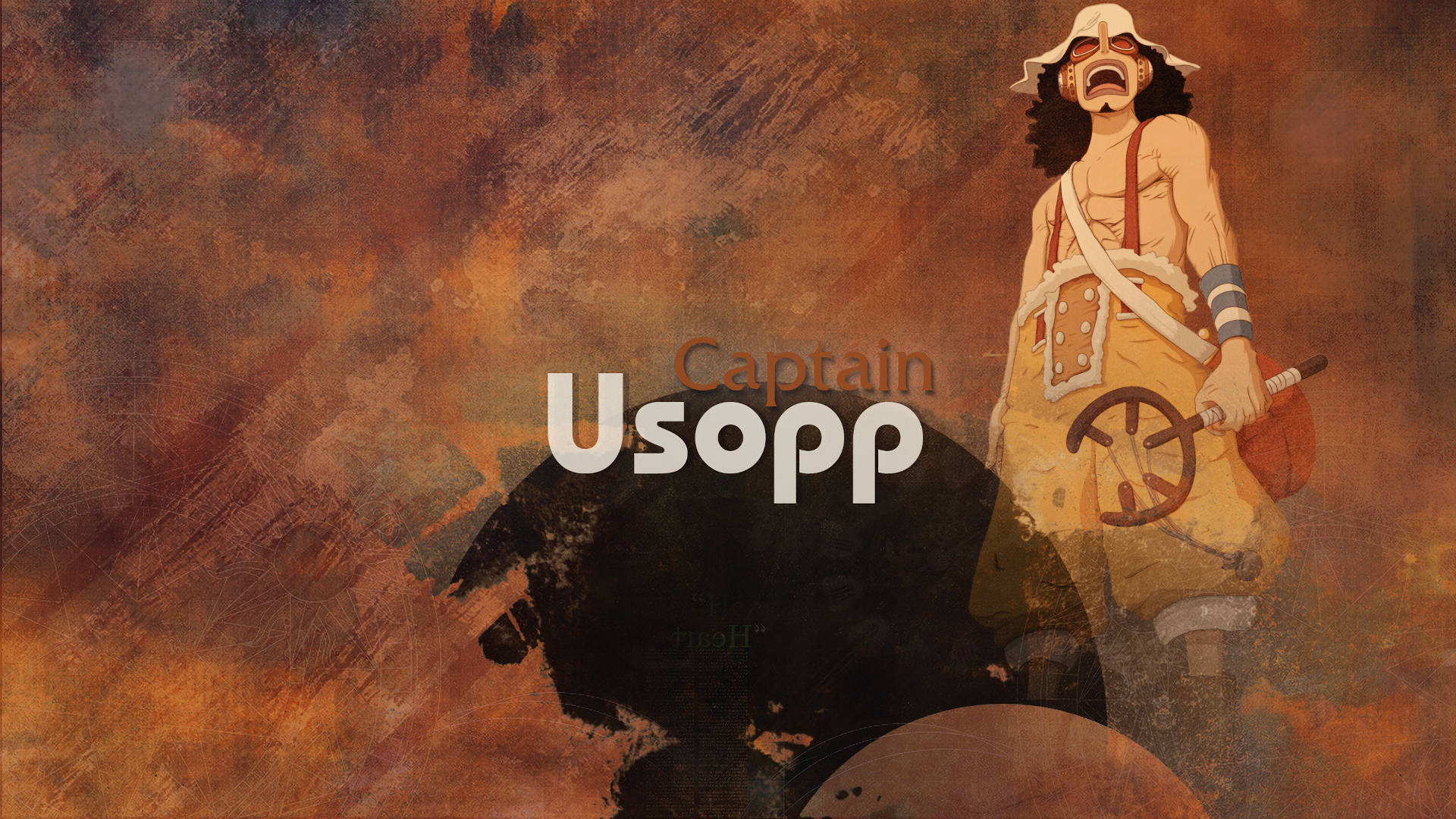 One Piece Usopp Abstract Paint Art Background