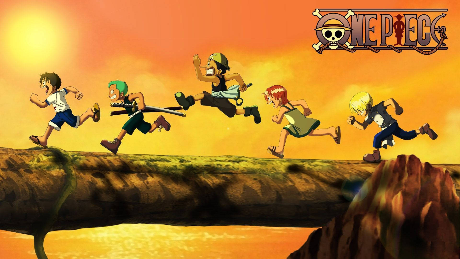 One Piece Usopp And Friends Background