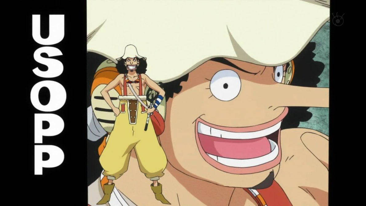 One Piece Usopp Name Board Background