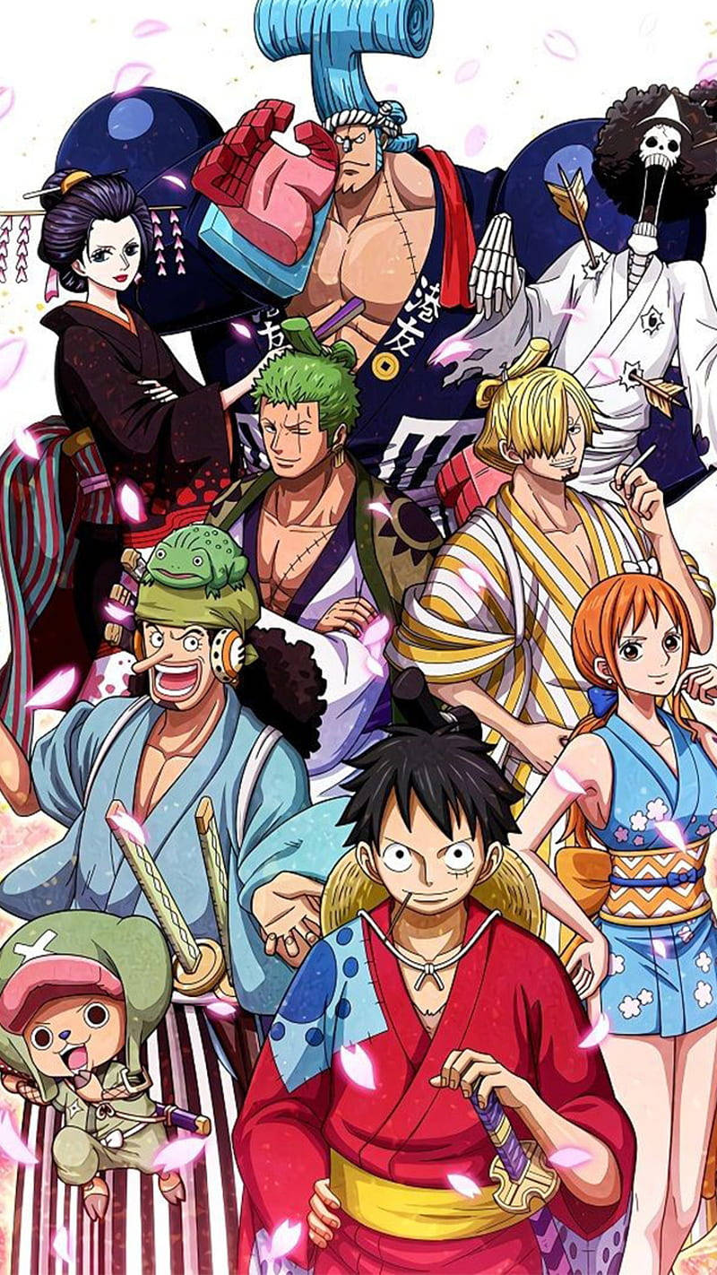 One Piece Wano Group Shot Background