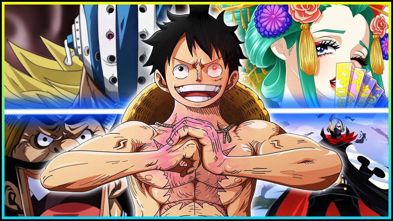 One Piece Wano Luffy Ready Background