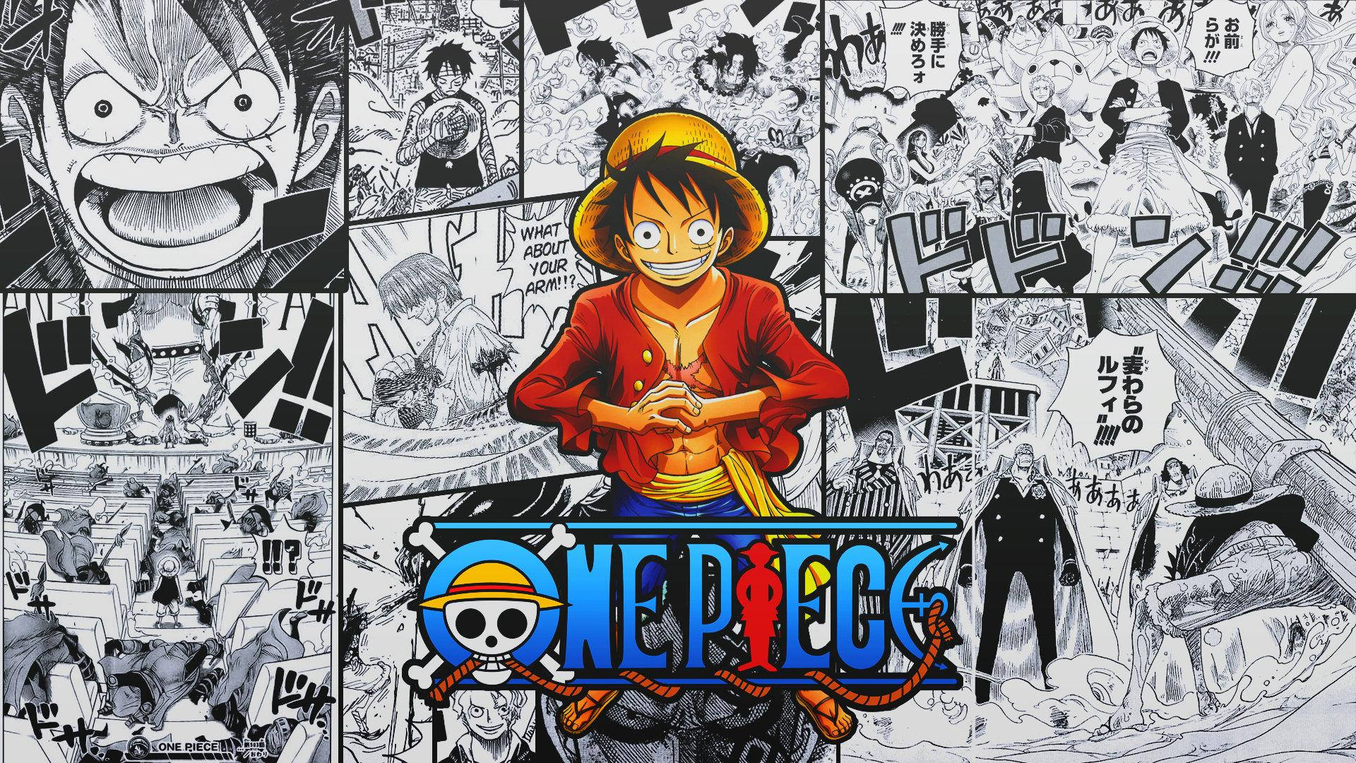 One Piece With Luffy Funny Poster Background