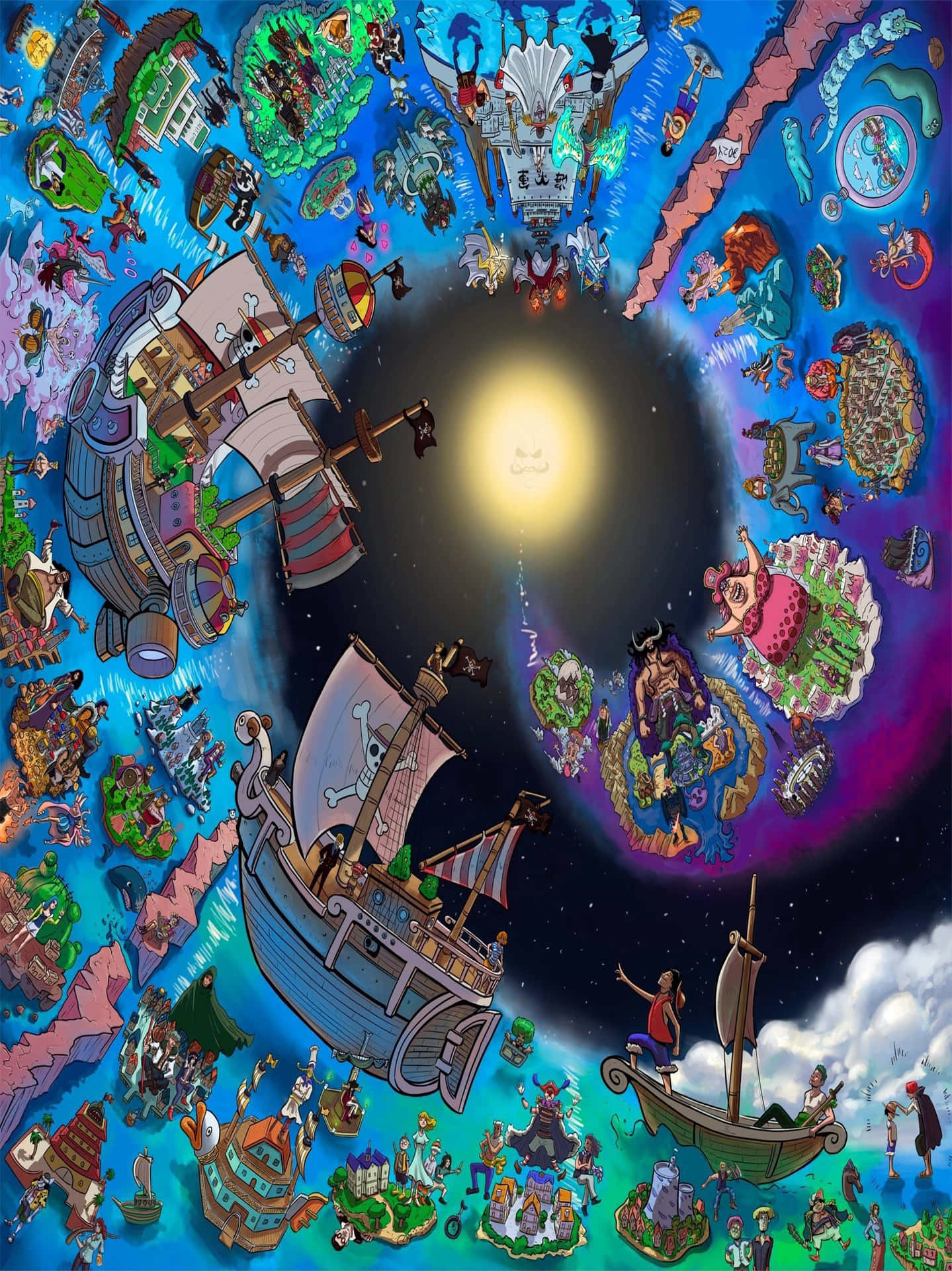 One Piece World Navigation Background