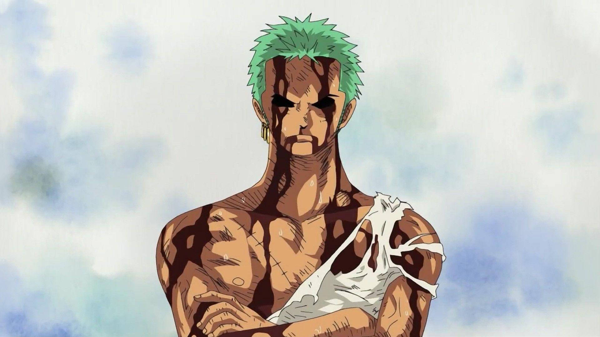 One Piece Zoro 4k After Fight Background