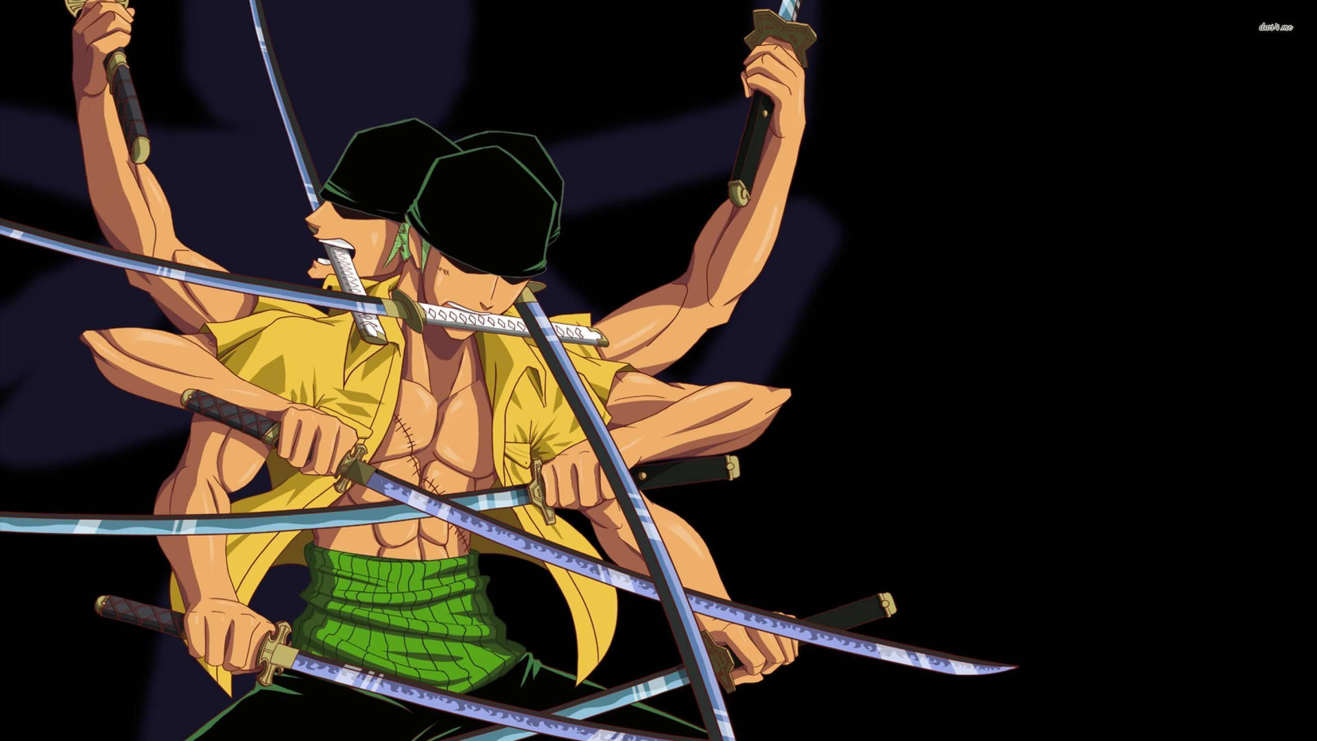 One Piece Zoro 4k Sword Illusion Background