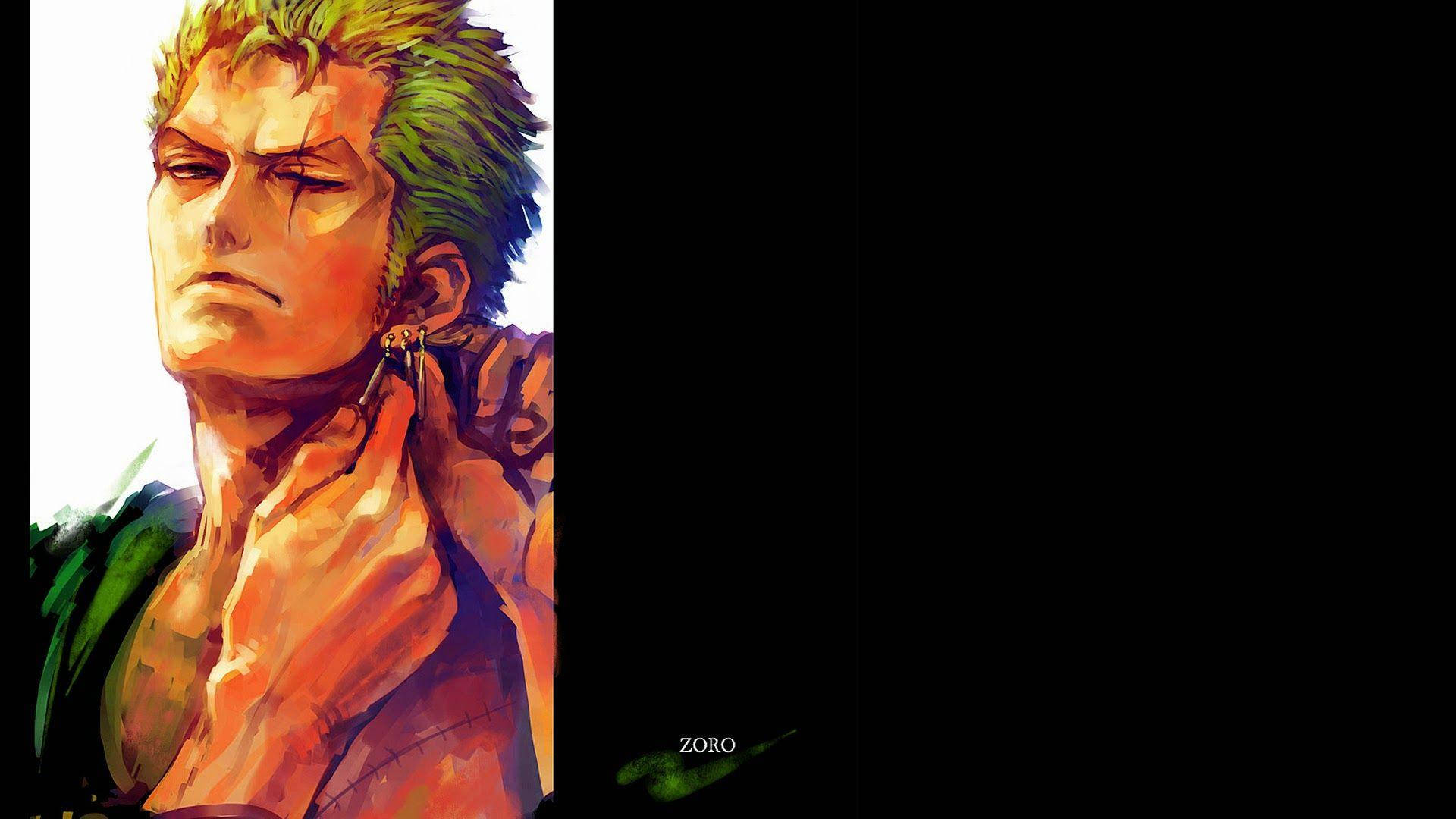 One Piece Zoro Hd Adusting Earrings Background