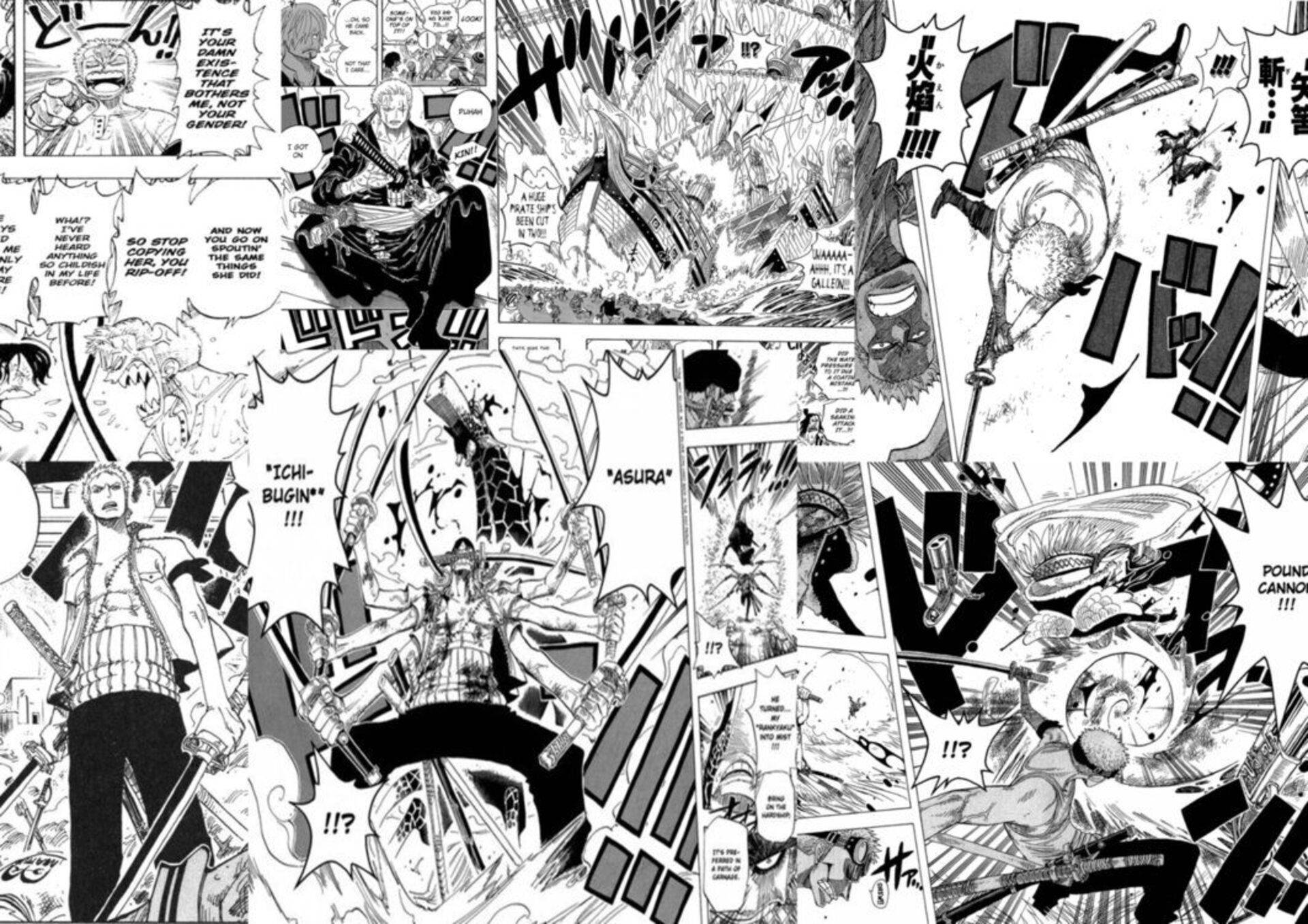 One Piece Zoro Manga Background