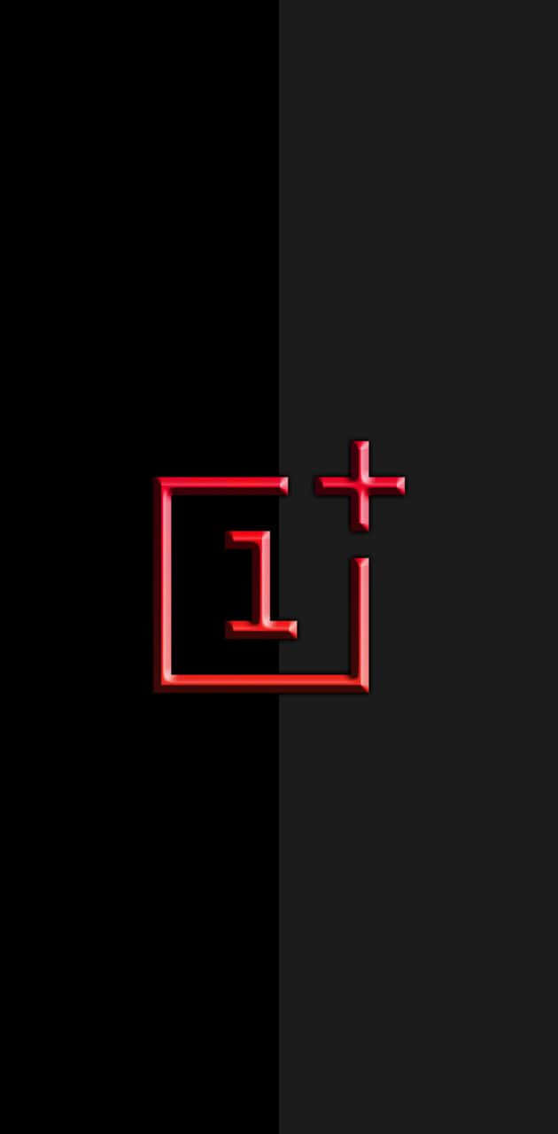One Plus Black Logo Background