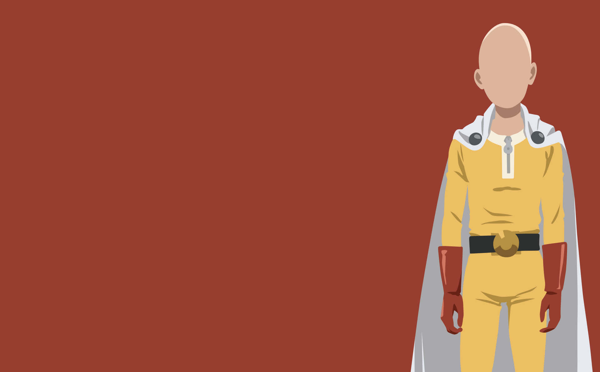 One Punch Man Simple Anime Background