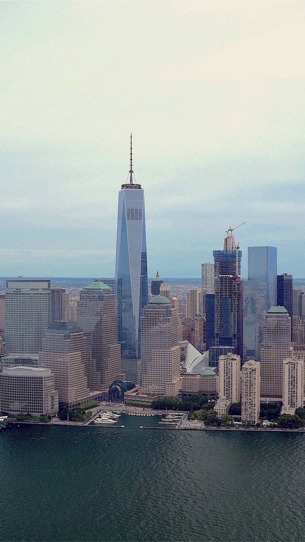 One World Trace Center Cityscape Nyc Phone Background