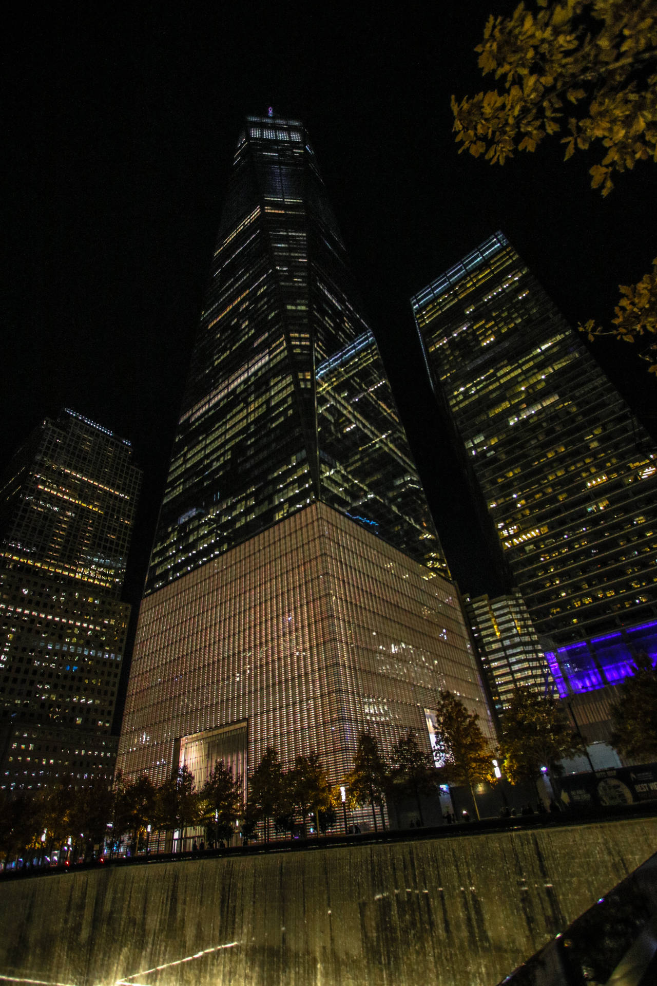 One World Trade Center New York Night Iphone Background