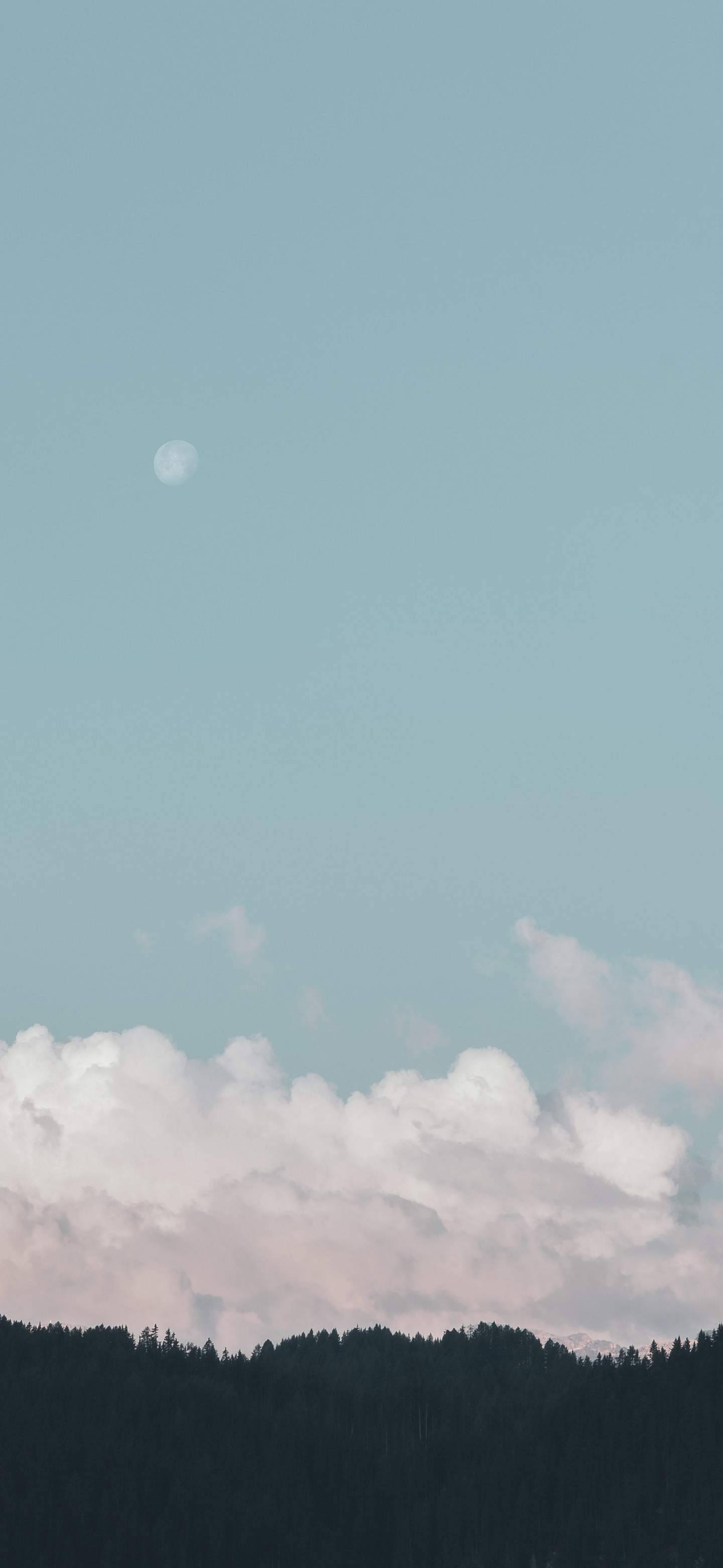 Oneplus 7 Pro Clouds And Moon Background