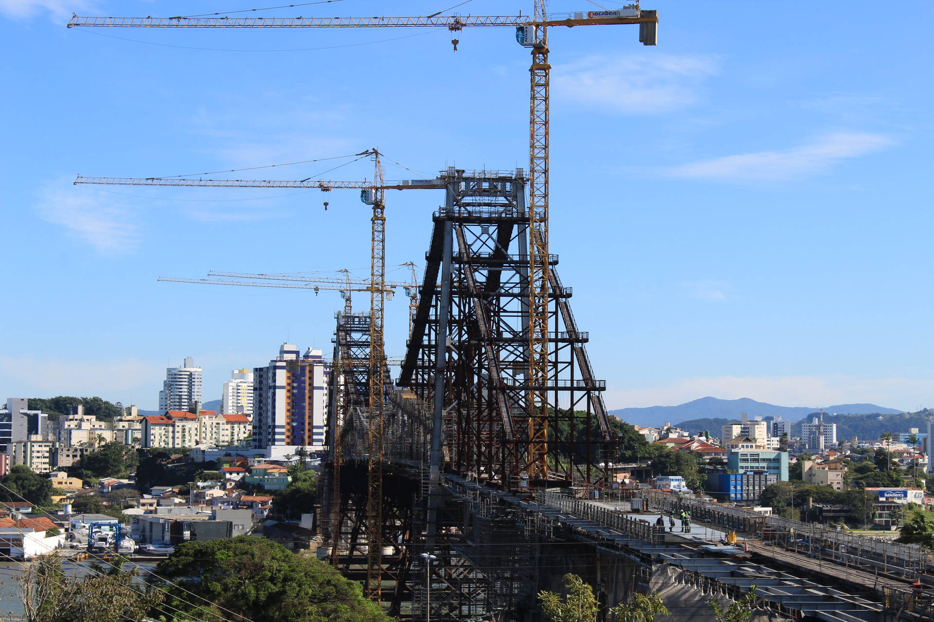 Ongoing Civil Engineering Bridge Construction