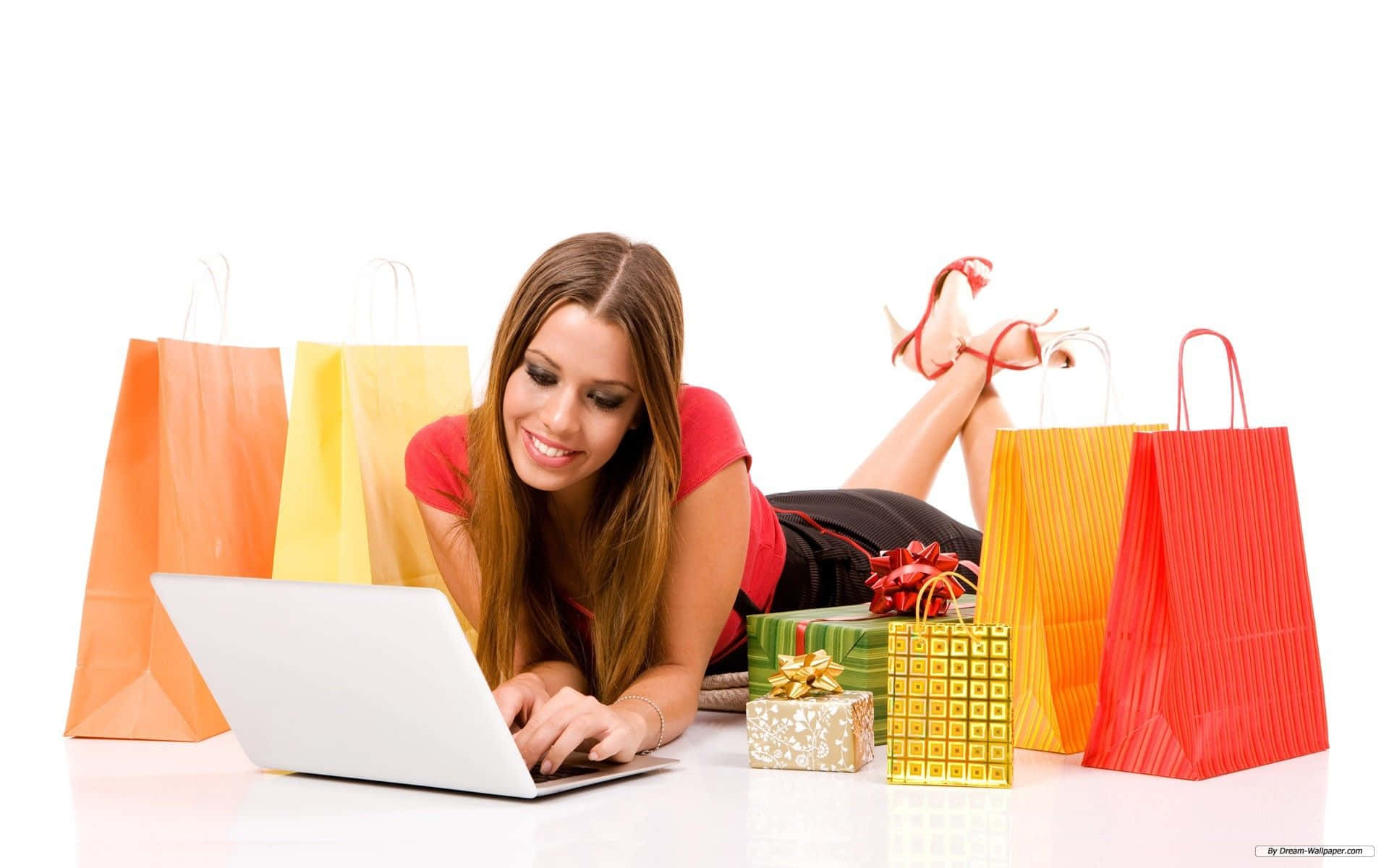 Online Shopping For Gifts Background