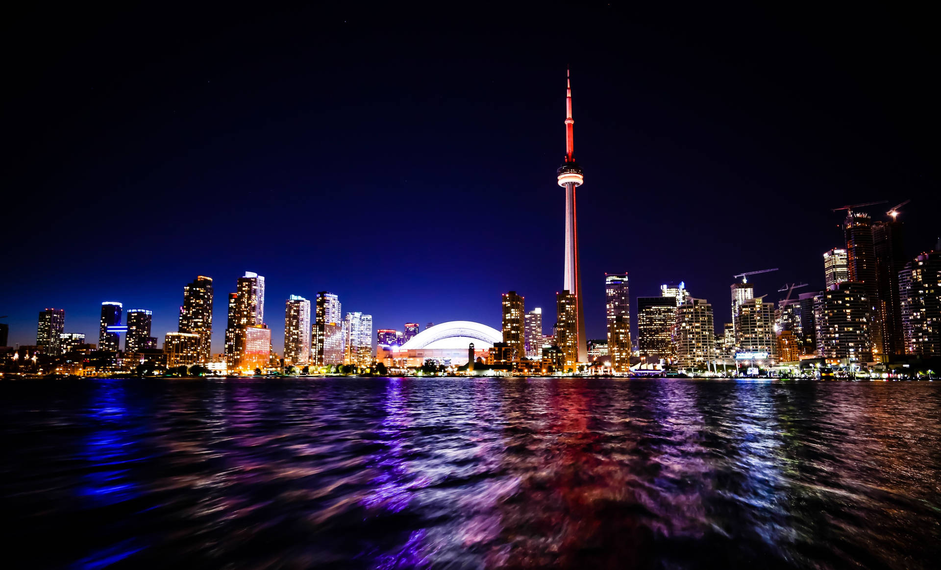 Ontario Buildings At Night Time