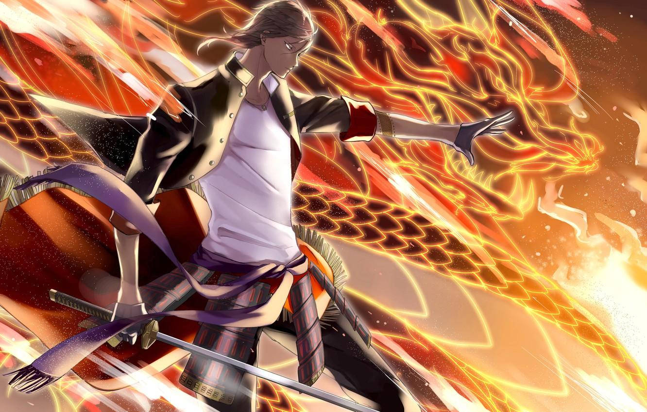 Ookurikara Dragon Fire Anime Background