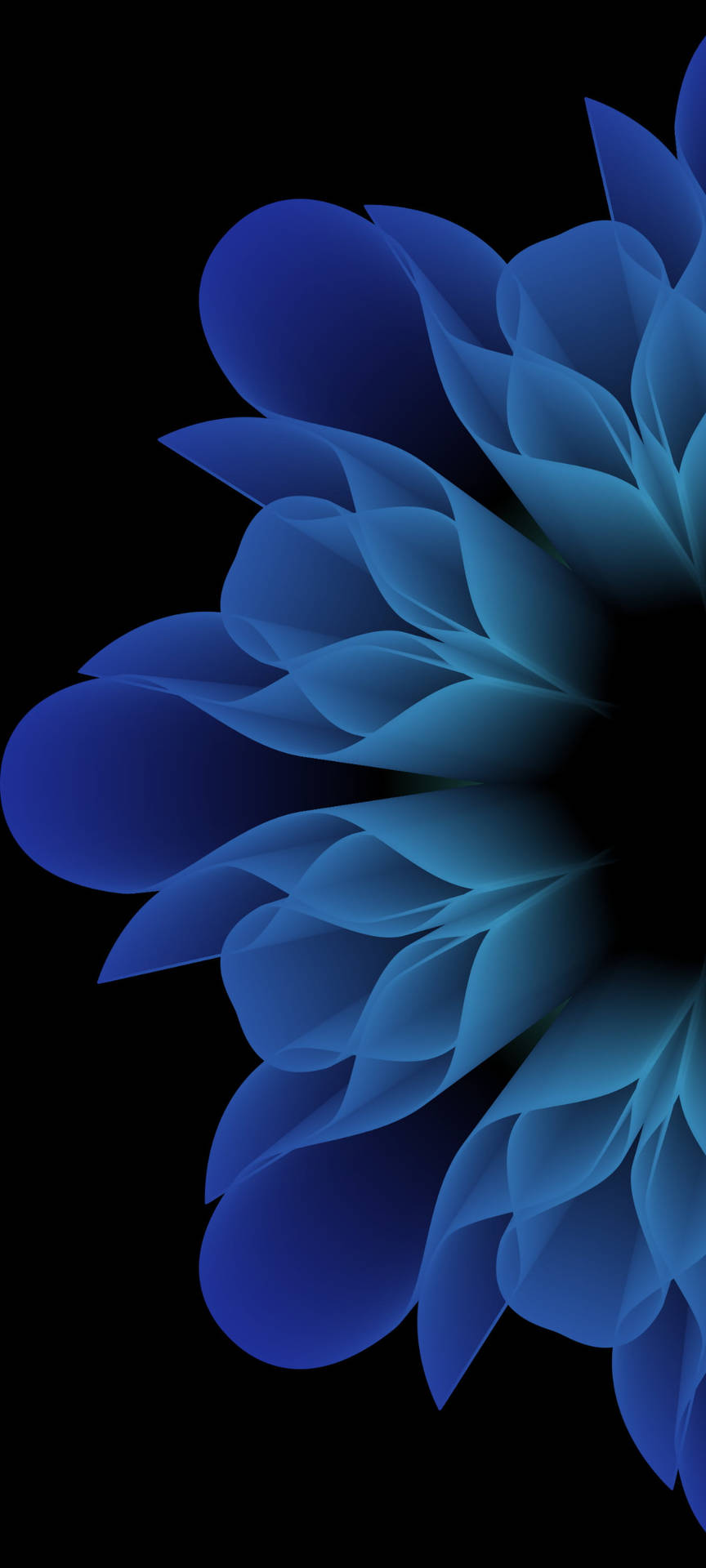 Opaque Blue Flower Original Iphone 7