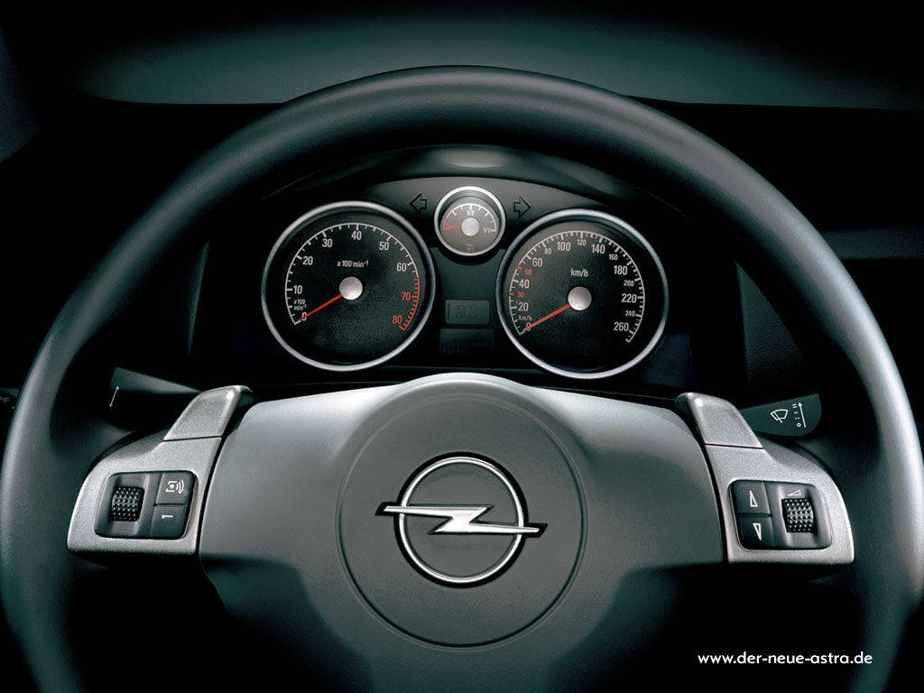 Opel Dashboard And Steering Wheel