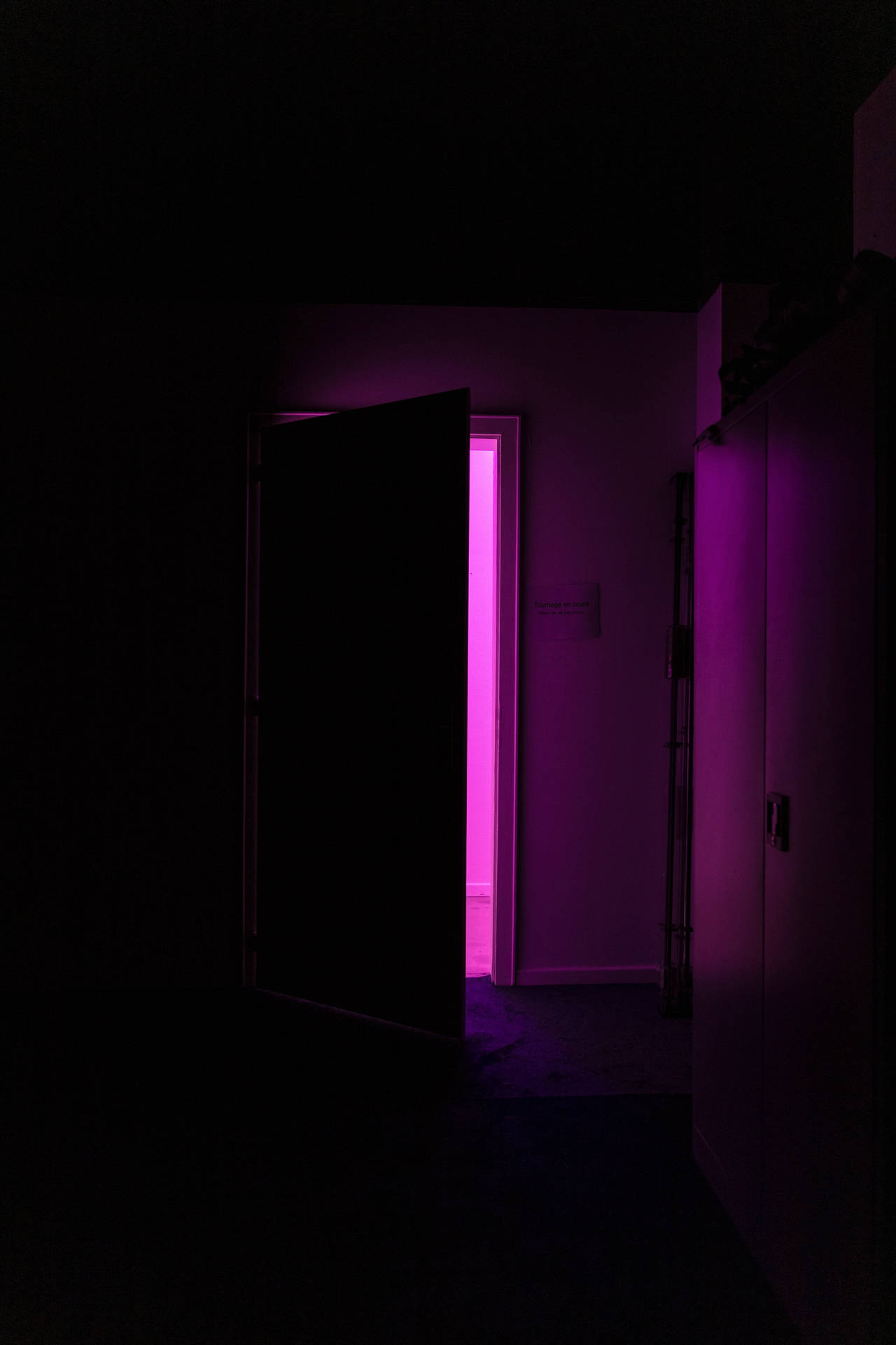 Open Door Dark Purple Iphone Background