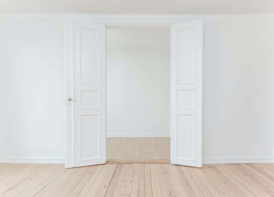 Open Door Empty House Background