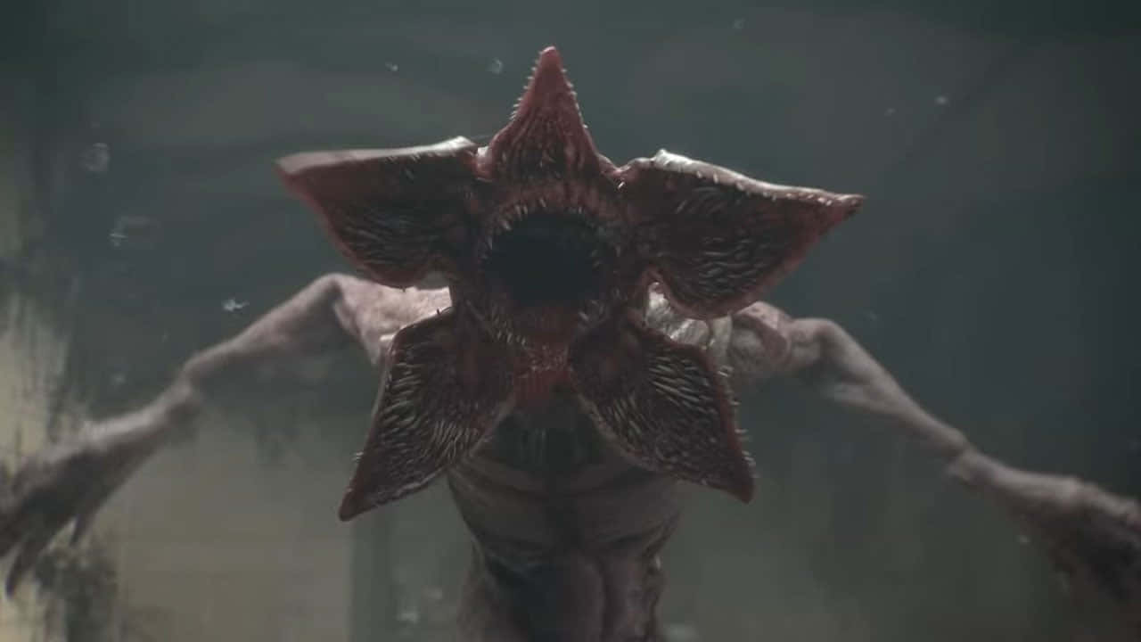 Open Mouth-head Demogorgon Stranger Things Background