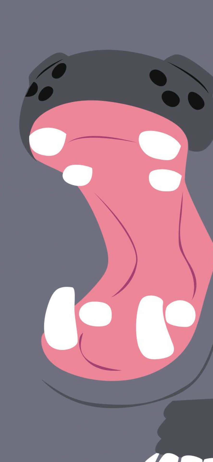 Open Mouth Of Hippowdon Background
