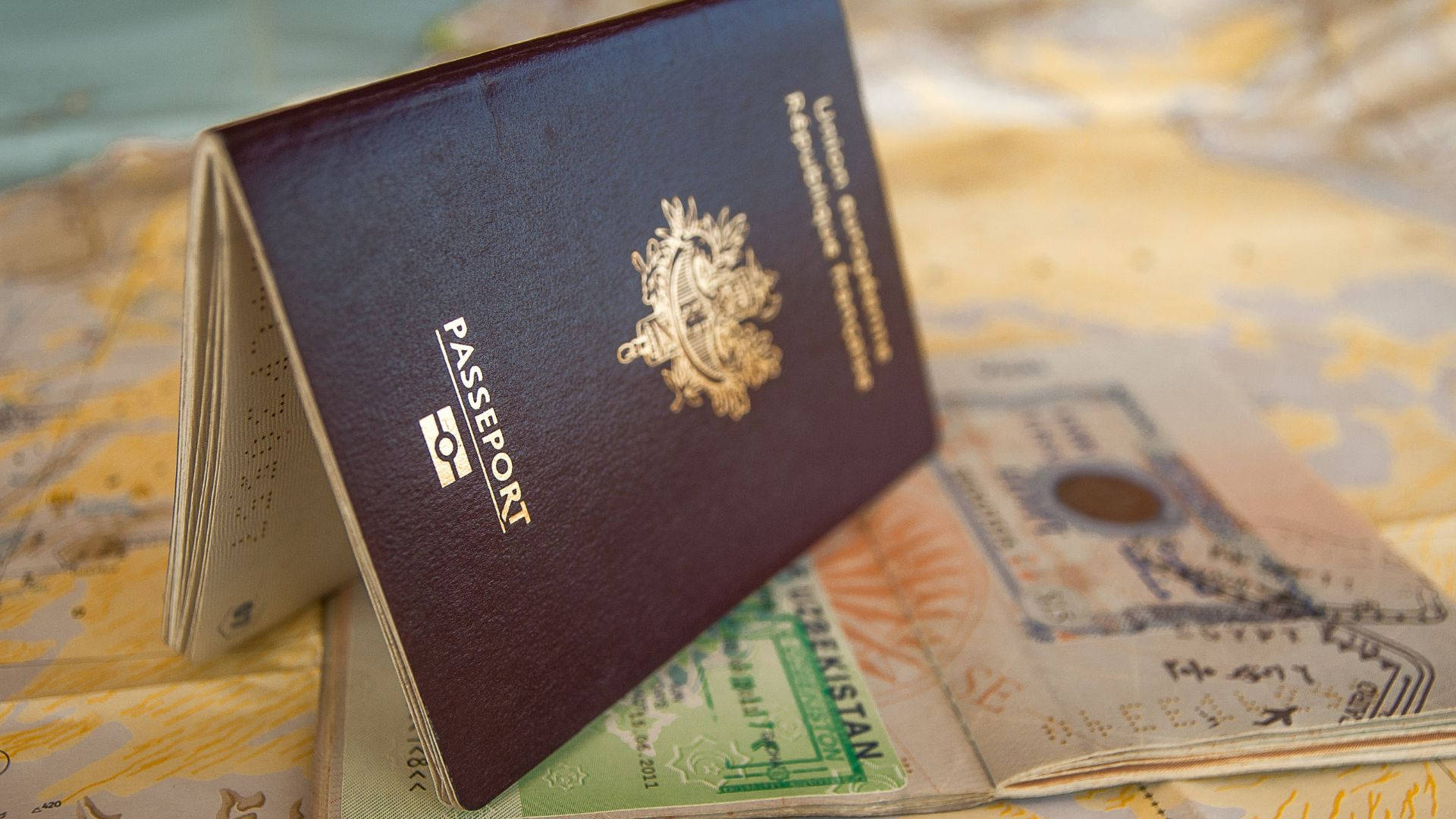 Open Passport Upside Down