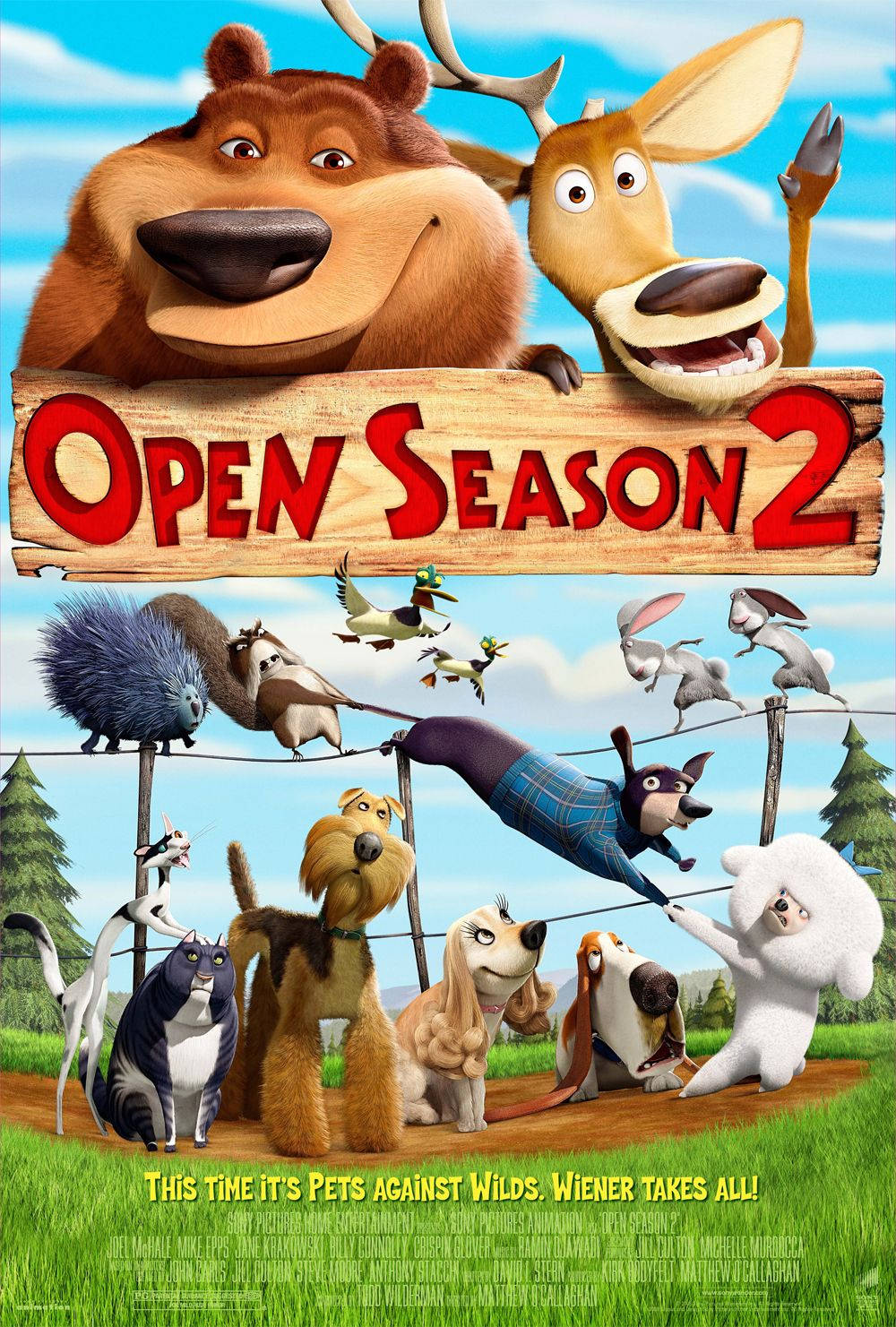 Open Season 2 Poster With Characters Background