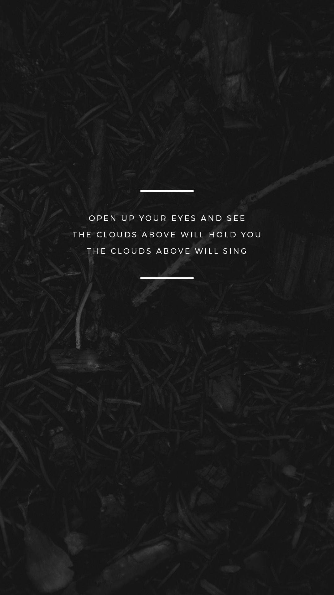 Open Up Your Eyes Small Quotes Background