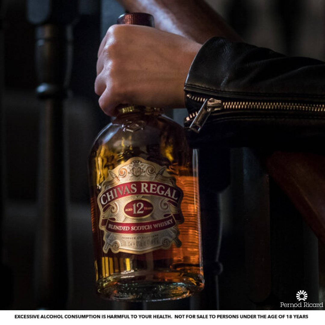 Opening A Chivas Regal Bottle Background