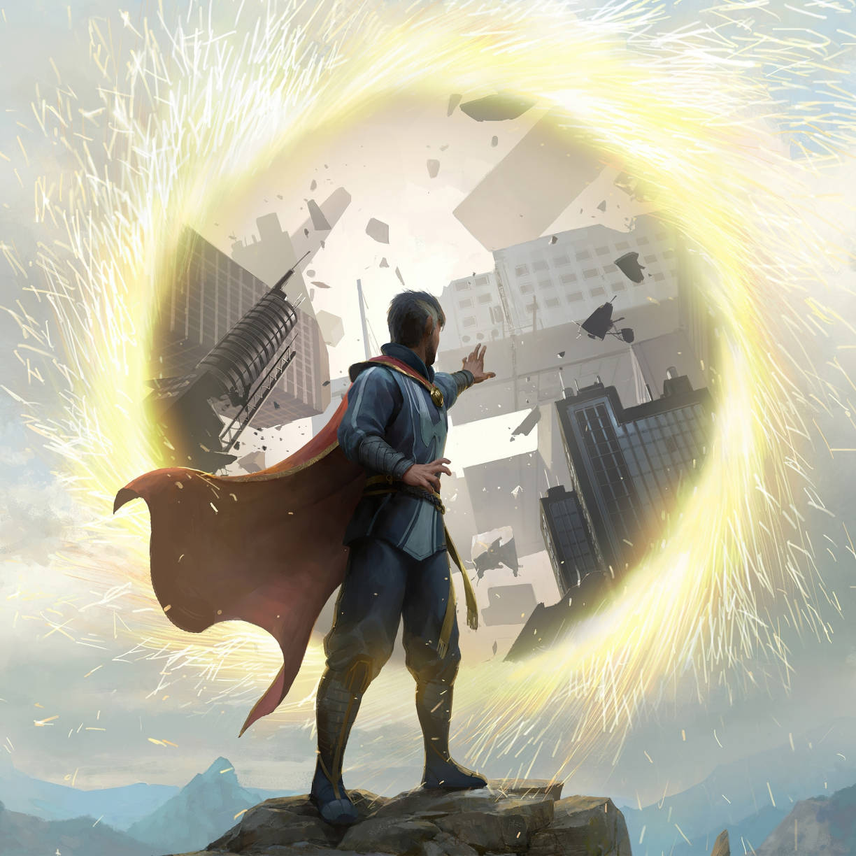 Opening Portal Superhero Doctor Strange Background