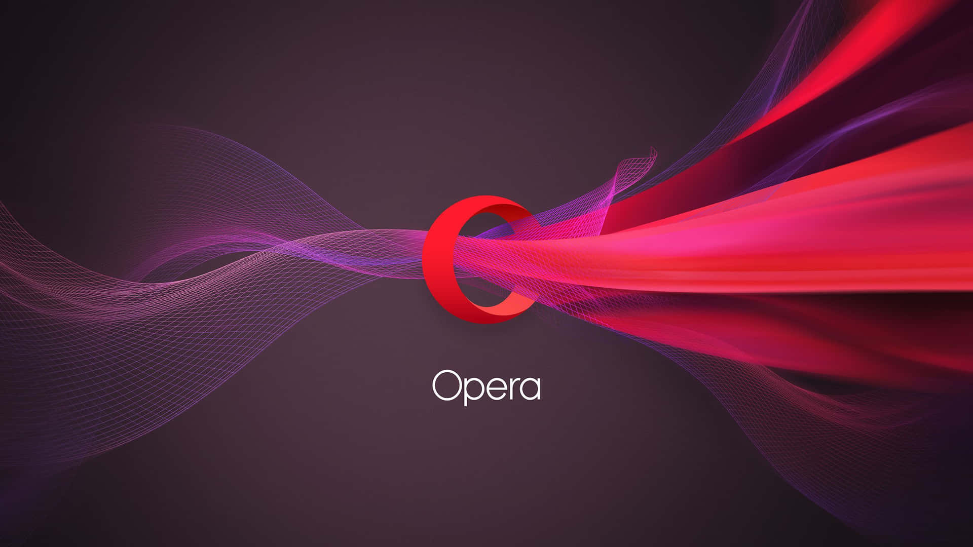 Opera Browser - A Red And Purple Background Background